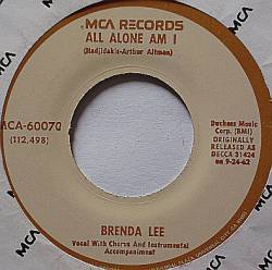 Brenda Lee : All Alone Am I - I'm Sorry